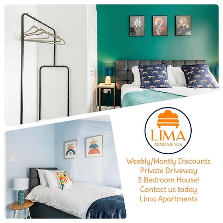 Weekly Monthly Deal-4 Beds-Large House-Driveway By Lima Apartments Ltd 본머스 외부 사진